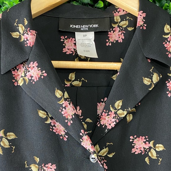 vintage 90’s Floral Jones New York blouse - Picture 4 of 8